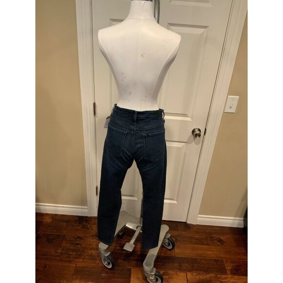Adriano Goldschmied Dark Wash The Farrah Skinny High-Rise Skinny Blue Jean Sz 30 - Picture 5 of 8